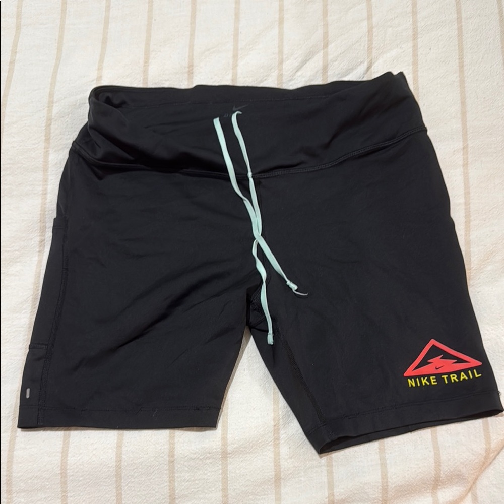 Nike Black and Red Athletic Shorts
